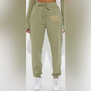 Ed Hardy Broken Hearts Jogger - Lt Olive, Fashion Nova (M/L)